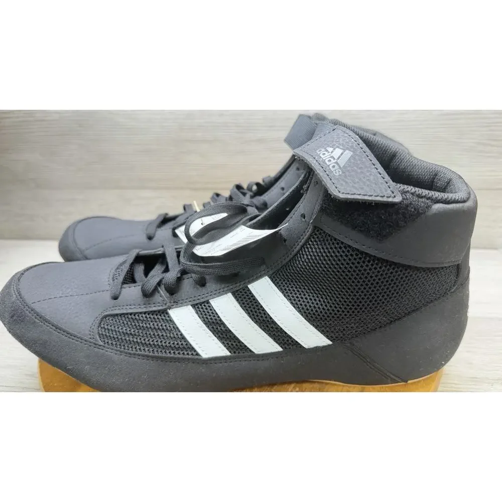 Adidas HVC 2 Black/White/Gum Adult Wrestling/Boxing Shoes Men's Size 16